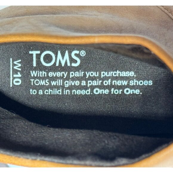 Toms Womens Size 10 Tan Ankle Boots With Tassel Zippers & 2-Inch Heels - Picture 10 of 16
